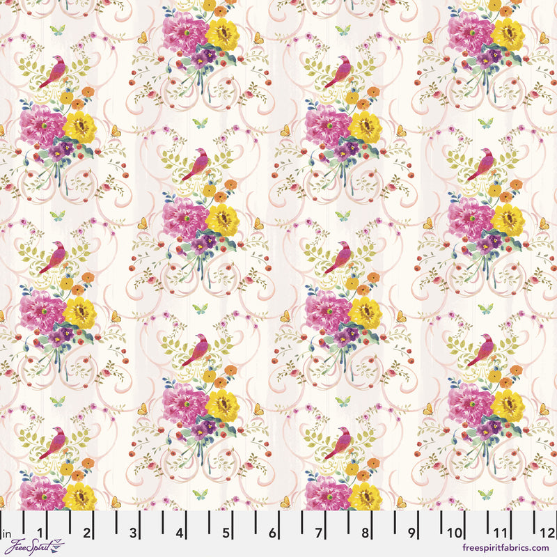 Laurelwood PWBW007.XBLUSH Festoon by Brenda Walton for Free Spirit