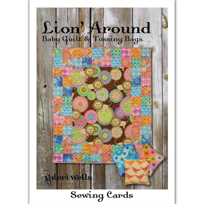 Lion' Around Baby Quilt and Tossing Bags
