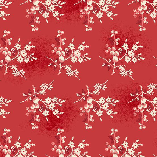 Little Sweetheart A-8824-R Crimson Fresh Berries Edyta Sitar Andover
