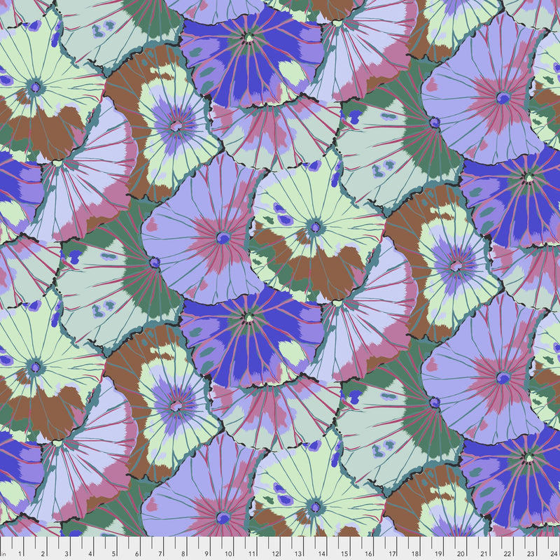 Lotus Leaf GP29.BLUE by Kaffe Fassett for Free Spirit