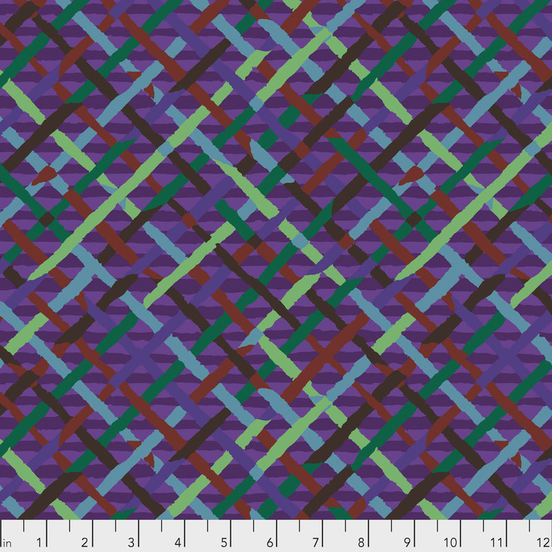 Mad Plaid PWBM037.PURPL Purple by Brandon Mably for Free Spirit