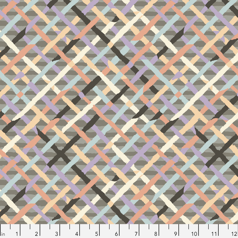 Mad Plaid PWBM037.STONE by Brandon Mably for Free Spirit