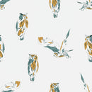 Magic of Yosemite JD202-CH3M Wise Owl Chalk Metallic by Julia Dreams for RJR Fabrics