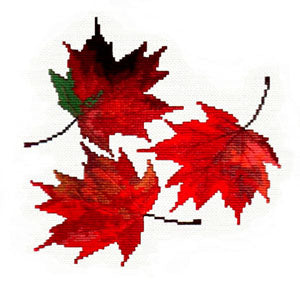 Maple Leaves Cross Stitch