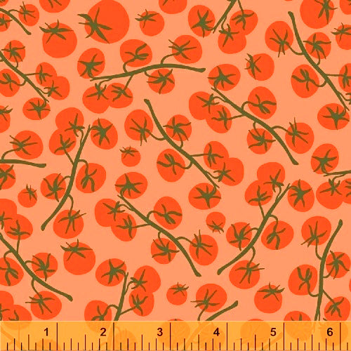 Mazy 50955-4 Cherry Tomato by Dylan Mierzwinski for Windham Fabrics