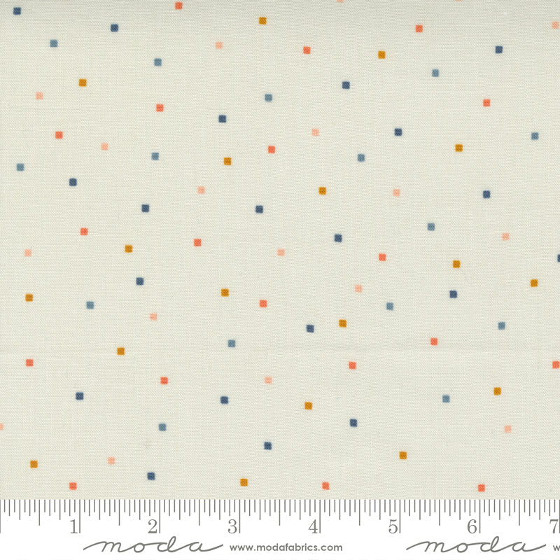 Meander 24586-15 Tiny Square Dot Cloud by Aneela Hoey for Moda