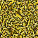 Mellow Yellow 1966-44 Yellow Leaves by Satin Moon Designs for Blank Quilting