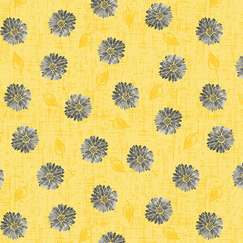 Mellow Yellow 1968-44 Yellow Mini Daisies by Satin Moon Designs for Blank Quilting