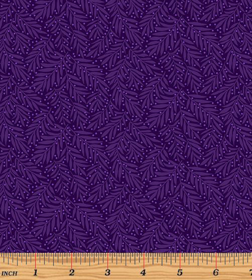 Miss Marguerite 10427P-66 Pearl Fern Deep Purple by Jackie Robinson of Animas Quilts for Benartex