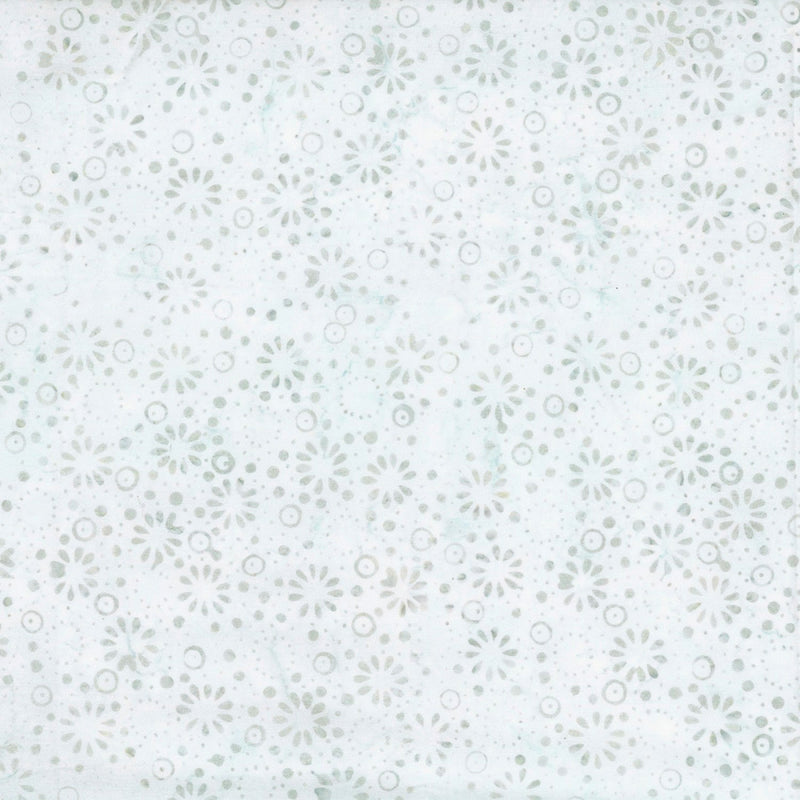 Moonlight Batik 1400 22266 414 Lt. Blue Dotted Daisies by Wilmington Prints