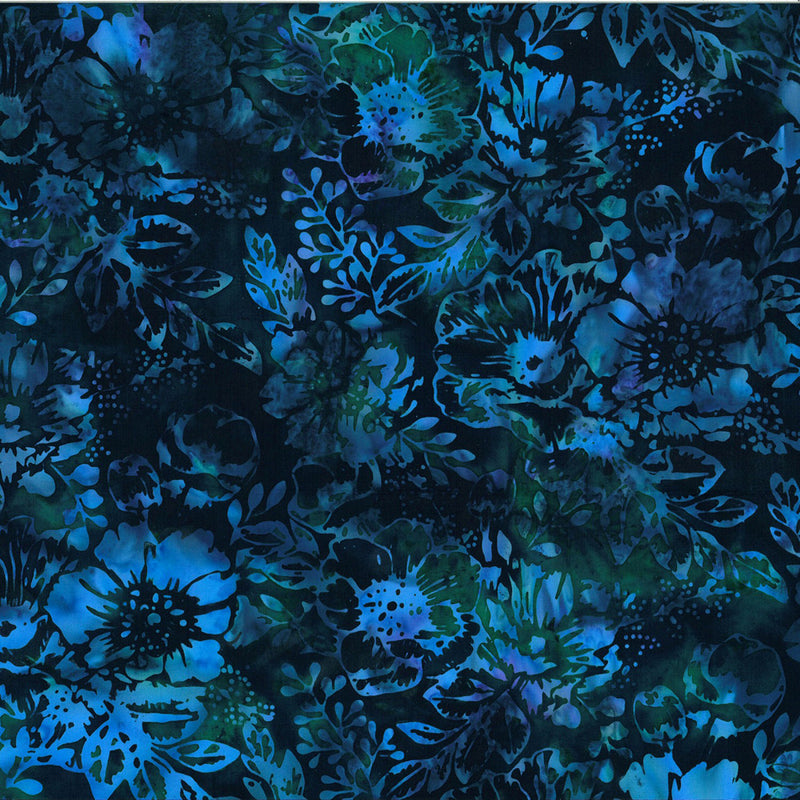 Moonlight Batik U2451-216 Black Jade by Hoffman Fabrics