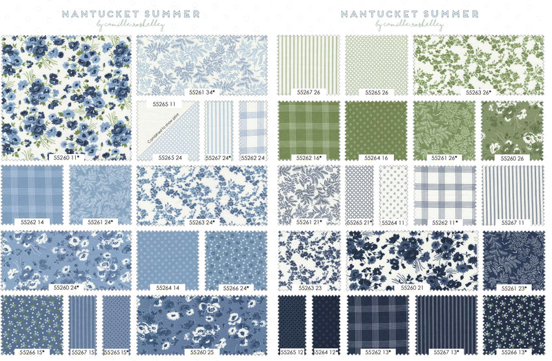 Nantucket Summer Charm Pack 55260pp by Camille Roskelley for Moda
