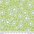 Night Fancy PWVF004.GREEN Frills by Victoria Findlay Wolfe for Free Spirit