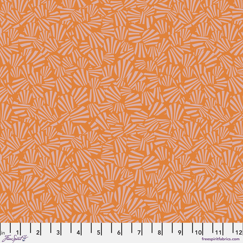 Night Fancy PWVF008.ORANGE Sliver by Victoria Findlay Wolfe for Free Spirit