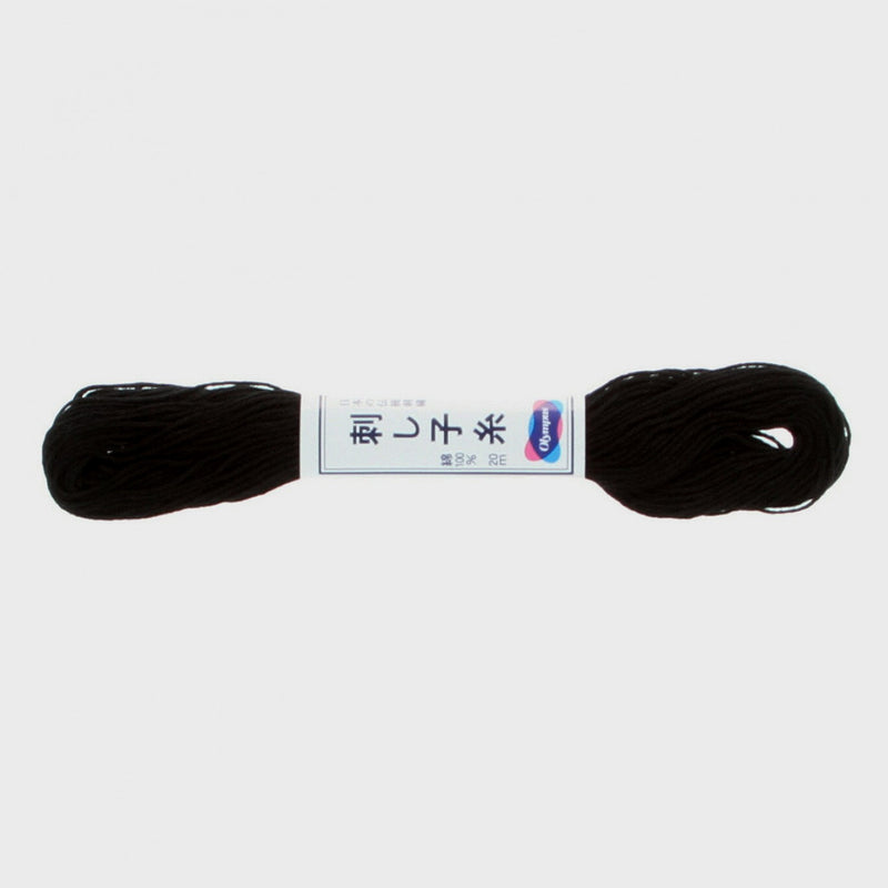 Olympus Sashiko 20 m - Black - skein