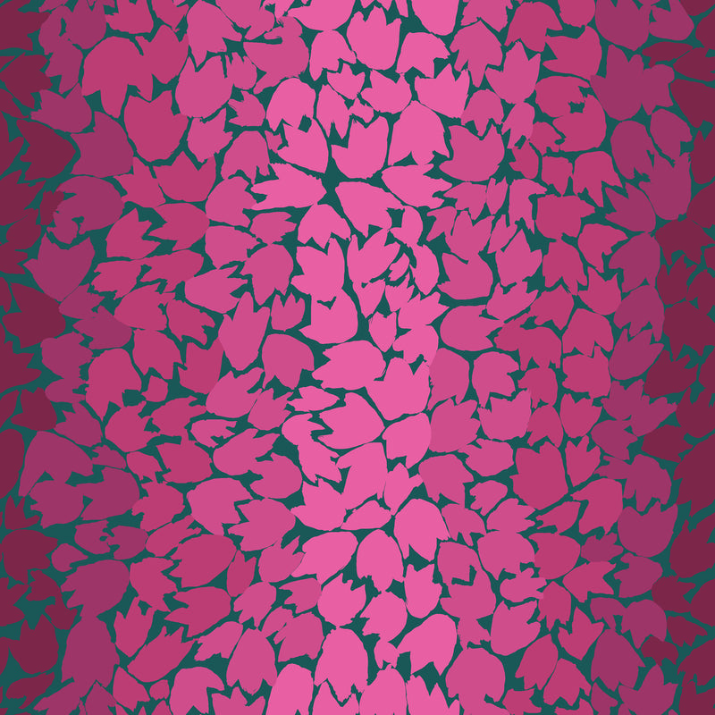 Ombre Leaves PWGP174.PINK by Kaffe Fassett for Free Spirit