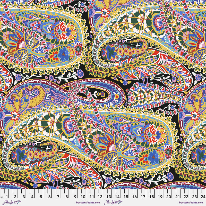 Paisley Jungle GP60.CONTRAST by Kaffe Fassett for Free  Spirit