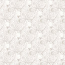 Paper White 24955-10 Floral White by Deborah Edwards for Northcott