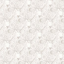 Paper White 24955-10 Floral White by Deborah Edwards for Northcott