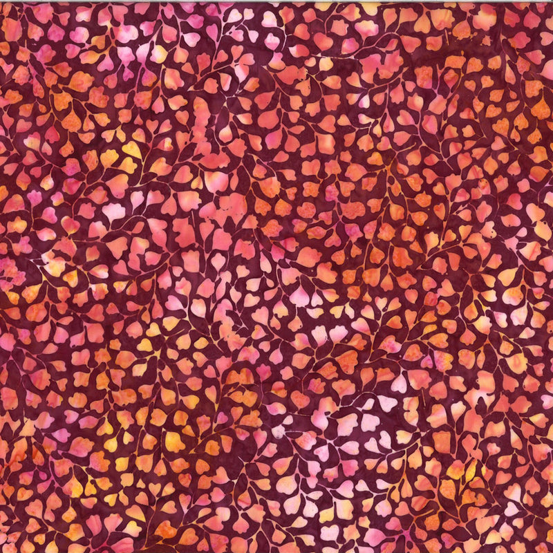 Paradise Batik T2393-38 Burgundy by Hoffman Fabrics