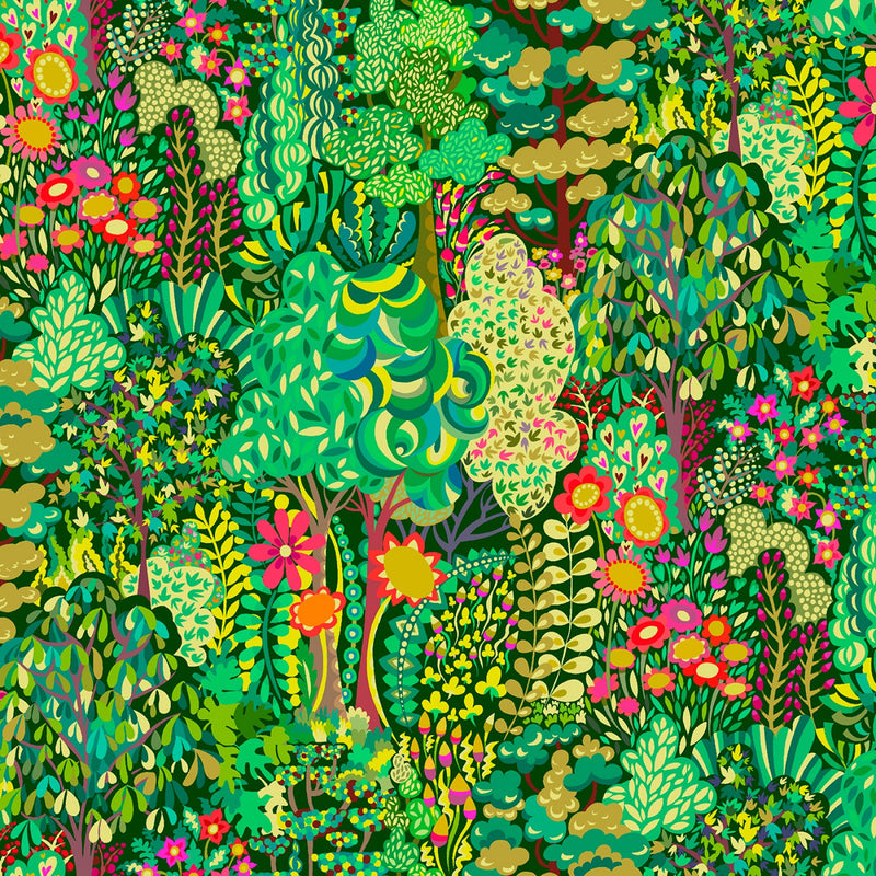 Paradiso 52648D-3 Green Avalon Sally Kelly for Windham Fabrics
