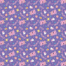 Peppa Pig 95220101-02 Peppa Friends in Space Purple licensed to Camelot Fabrics