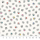 Peppermint 90377-10 White Hedgehogs by Dana Willard for FIGO Fabrics