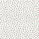 Peppermint 90377-10 White Hedgehogs by Dana Willard for FIGO Fabrics