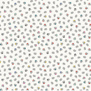 Peppermint 90377-10 White Hedgehogs by Dana Willard for FIGO Fabrics