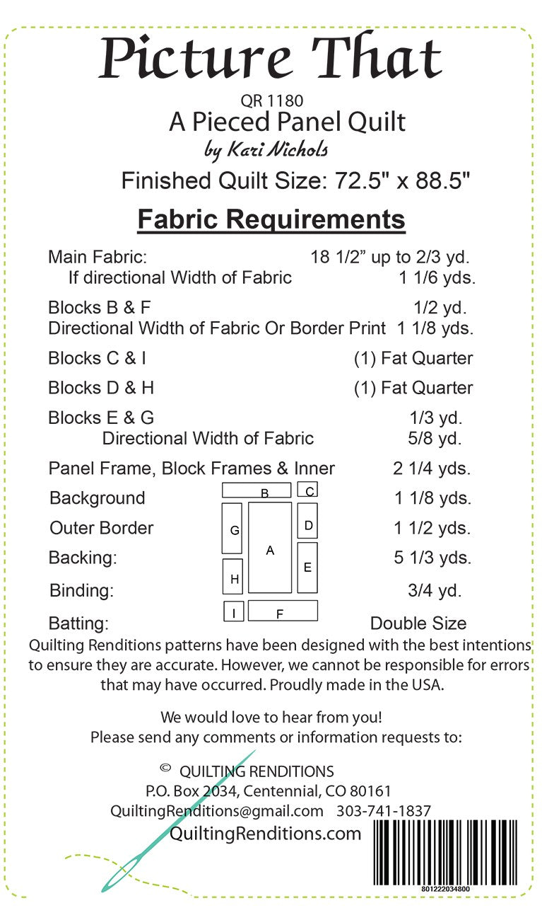 Need a bigger panel quilt? Use both large and small scale coordinates and make it happen!