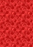 Poppies A555.2 Poppy Shadow on Red by Lewis & Irene