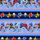 Power Play 12450B-50 Power Play Stripe Blue Kanvas Benartex