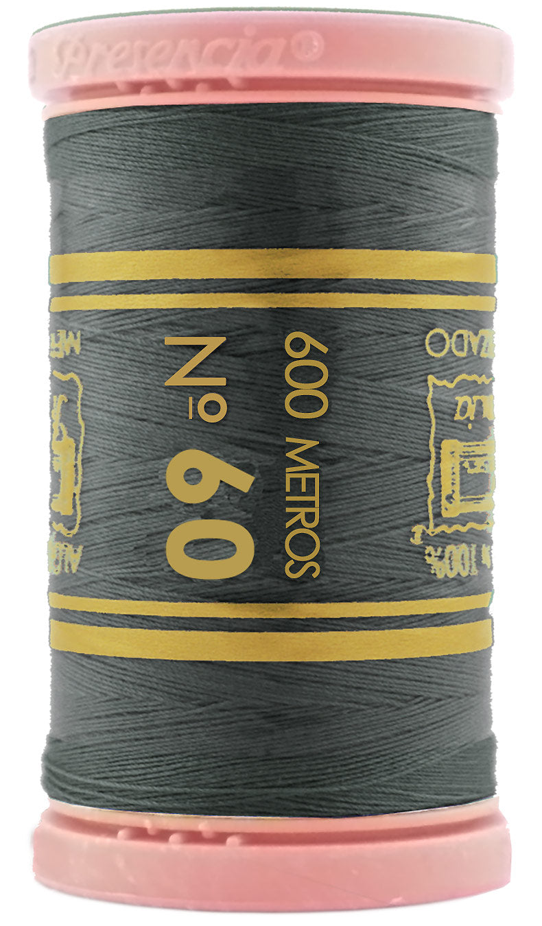 Presencia Cotton Sewing Thread 3-ply 60wt 600m Shale 0362