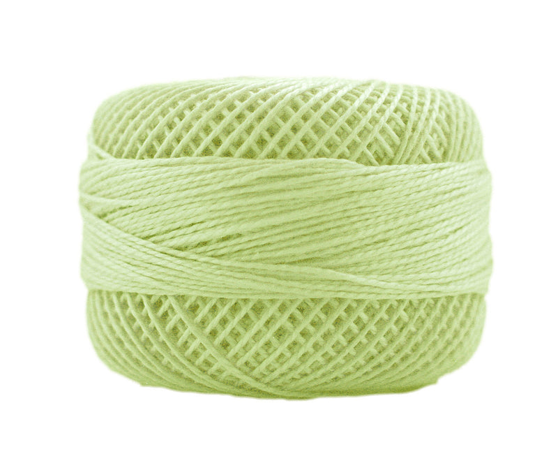 Presencia Size 8 Finca Perle Cotton 77yd. - 4799 Ultra Light Avocado Green