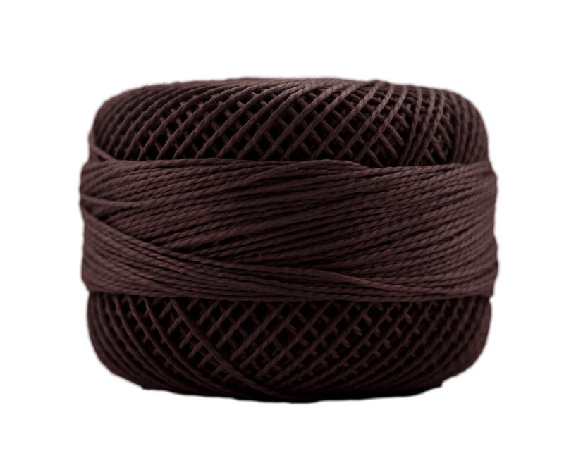 Presencia Size 8 Finca Perle Cotton 77yd. - 8080 Coffee Brown