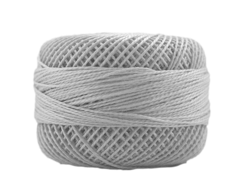 Presencia Size 8 Finca Perle Cotton 77yd. - 8728 Light Shell Gray