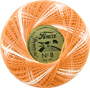 Presencia Size 8 Finca Perle Cotton 77yd. - 9100 Tangerine Twist