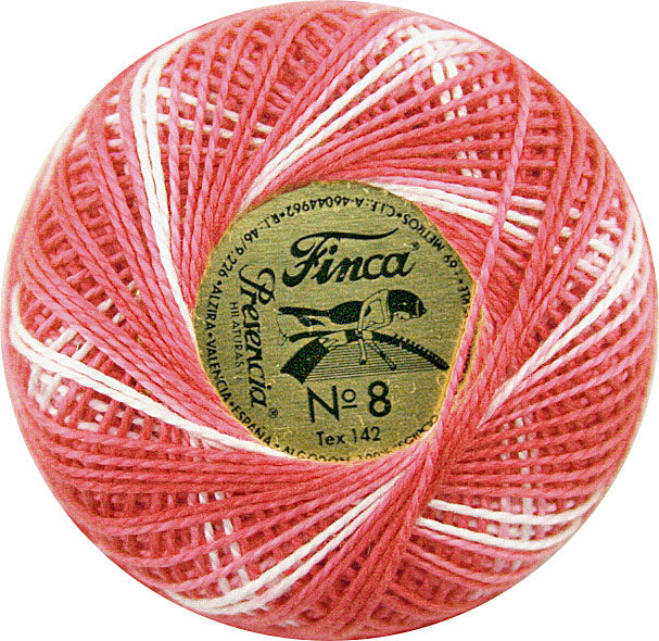 Presencia Size 8 Finca Perle Cotton 77yd. - 9250 Coral Reef