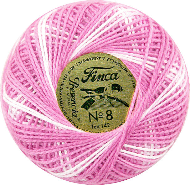 Presencia Size 8 Finca Perle Cotton 77yd. - 9335 Cotton Candy