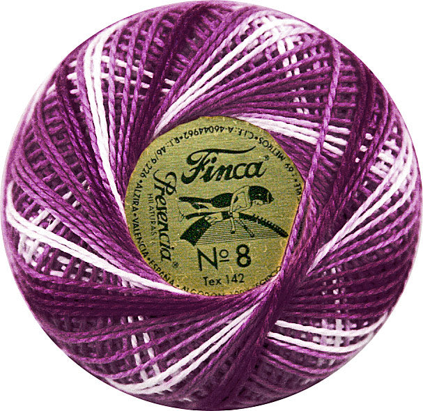 Presencia Size 8 Finca Perle Cotton 77yd. - 9435 Mixed Berries