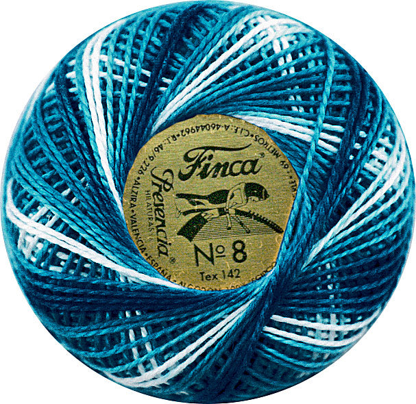 Presencia Size 8 Finca Perle Cotton 77yd. - 9615 Electric Slide