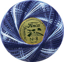 Presencia Size 8 Finca Perle Cotton 77yd. - 9725 Night Sky