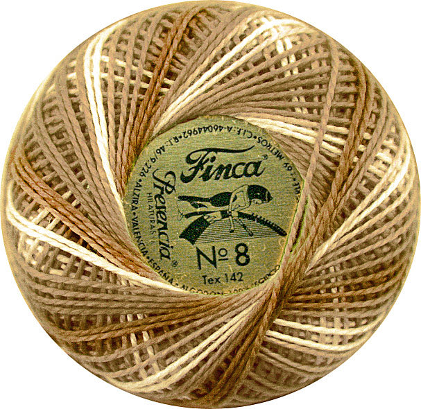 Presencia Size 8 Finca Perle Cotton 77yd. - 9930 Creamy Carmel