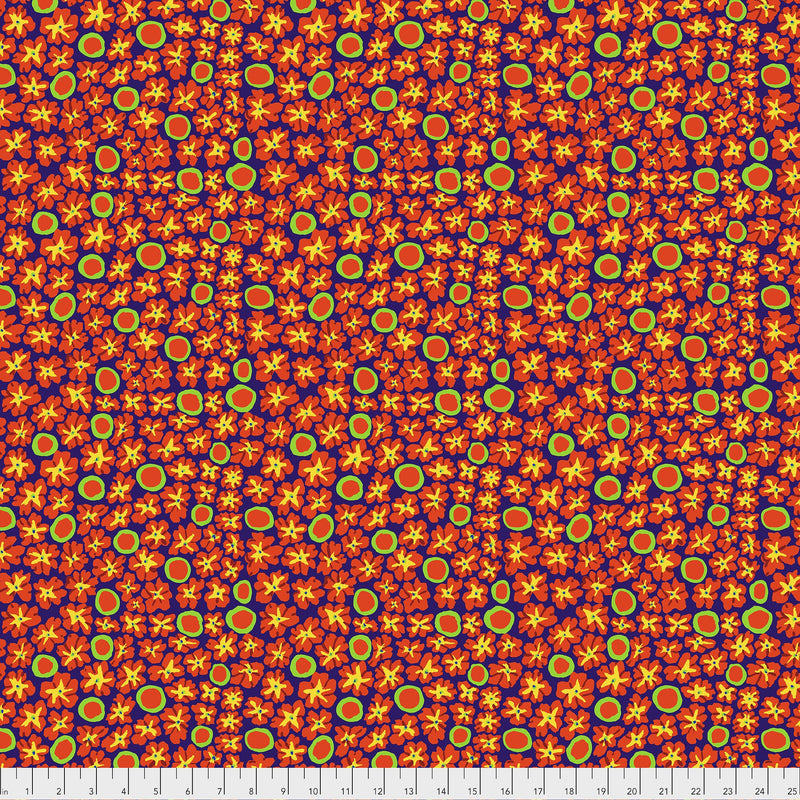 Primulas PWBM071.BLUE by Brandon Mably for Free Spirit