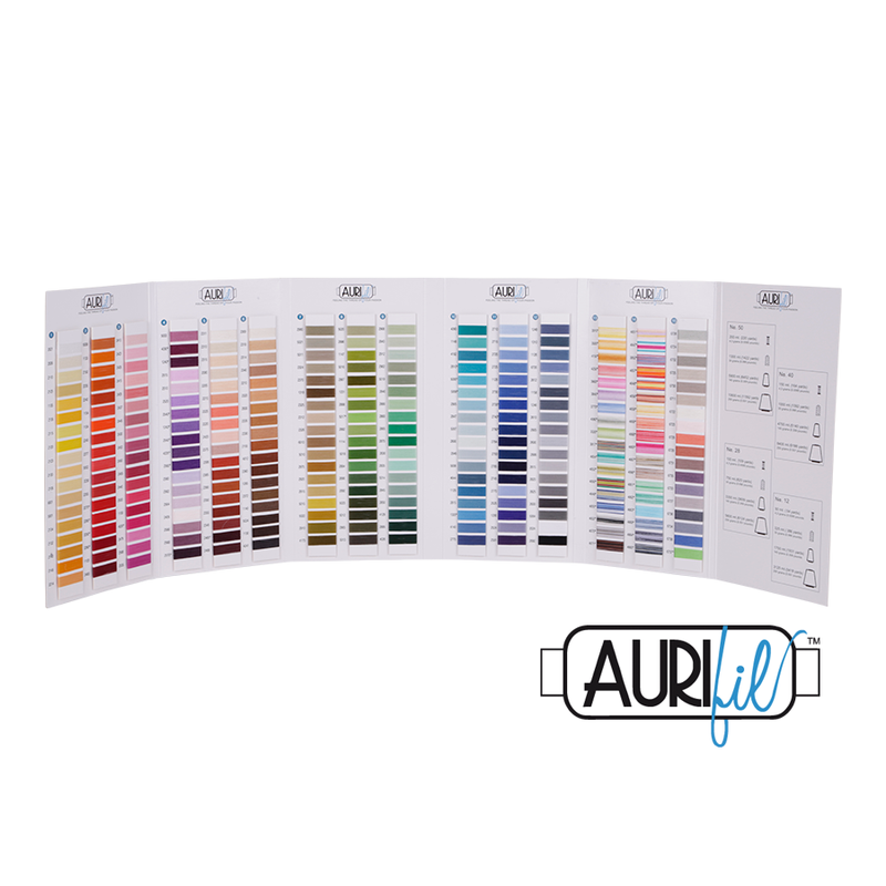 Aurifil Cotton Thread Colour Card