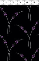 Purple Reign Y3368-3 Rice Stem Black by Clothworks