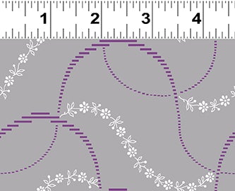 Purple Reign Y3369-118 Ribbon Wave Light Pewter by Clothworks