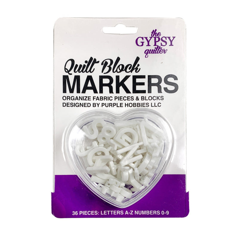 Gypsy Quilter Quilt Block Markers - White