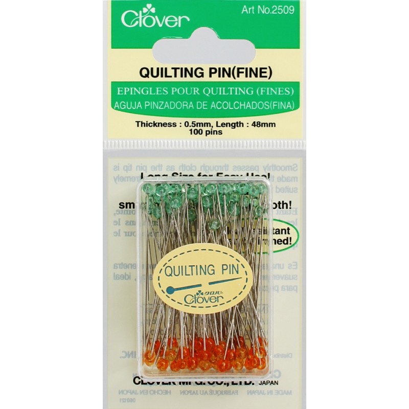 Extra Long Fine Quilting Pins - Size 30
