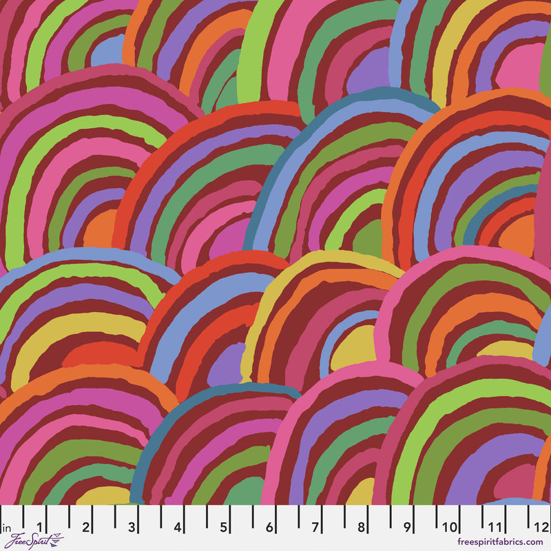 Rainbows PWGP190.RED Kaffe Fassett Collective Free Spirit